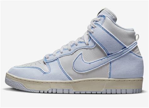 nike dunk blauw high|nike dunk high blue denim.